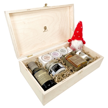 Un cadeau unique de la Grèce dans une boîte cadeau en bois