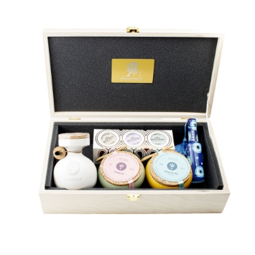 Coffret cadeau gourmet grec de luxe Elenianna – Nourriture et boissons artisanales