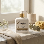 Olivolio Donkey Milk Hand Cream Soap 300ml - Nourishing & Hydrating shown in a premium lifestyle ecommerce product image