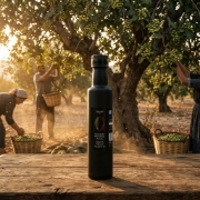 Aegina Premium Pistachio Oil - Cold-Pressed PDO Greek Nut Oil shown in a premium packshot ecommerce product image