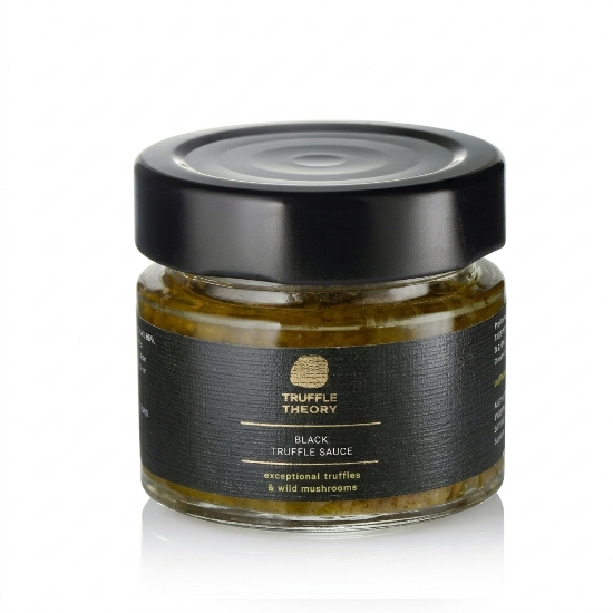 Black Truffle Sauce 120g - Wild Greek Truffles, Gourmet Condiment by Truffle Theory on a clean ecommerce background