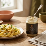 Black Truffle Butter Sauce 120g - Pure Greek Wild-Harvested Luxury by Truffle Theory in a natural lifestyle setting