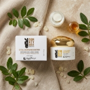 Donkey Milk & Mastic Oil Collagen Booster Intensive Lifting Cream by Mastic Spa on a clean studio background
