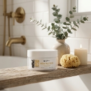 Donkey Milk & Mastic Oil Body Butter - Nourishing Hydration Cream by Mastic Spa in a natural lifestyle setting