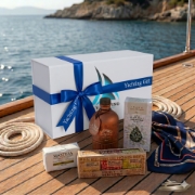 The Meltemi — Personalized Greek Yacht Welcome Gift Box by elenianna