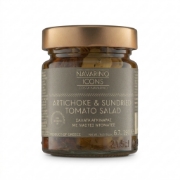 Navarino Icons Artichoke & Sun-Dried Tomato Salad, 190g glass jar with bronze lid