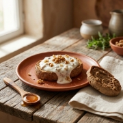 Oat & Rye Paximadi Rusks 300g – Wood-Fired & Salt-Free by Xilofournos Mistrakis in a natural lifestyle setting