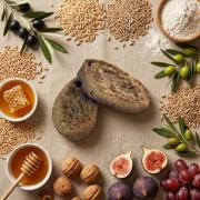 Oat & Rye Paximadi Rusks 300g – Wood-Fired & Salt-Free by Xilofournos Mistrakis shown as a close-up product detail