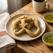 Olive Koulourakia Biscuits with Oregano 260g - Xilofournos Mistrakis in a natural lifestyle setting