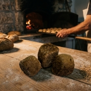 Barley Rusks Bites 280g - Wood-Fired Cretan Barley Paximadia by Xilofournos Mistrakis on a clean studio background
