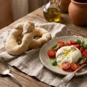 Traditional Cretan Paximadi Rusks 280g by Xilofournos Mistrakis in a natural lifestyle setting