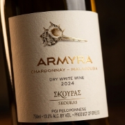 Domain Skouras Armyra 2024 - PGI Peloponnese Dry White Wine 750ml | Chardonnay-Malagousia Blend, French Oak Aged, Corinthia V...