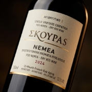 Domain Skouras Nemea 2024 - PDO Agiorgitiko Red Wine 750ml | 12-Month French Oak Aging, Single Vineyard Corinthia in a natura...