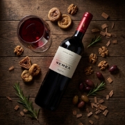 Domain Skouras Nemea 2024 - PDO Agiorgitiko Red Wine 750ml | 12-Month French Oak Aging, Single Vineyard Corinthia on a clean...