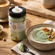 Dionysos Aegina Vanilla Cream with Pistachio Aeginas PDO 200g | Premium Greek Dessert Topping with Protected Origin Pistachio...
