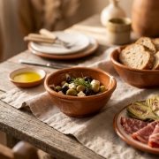 Sifnos Ceramic Olive & Appetizer Bowl - Handcrafted Small Ø 12cm | Traditional Greek Pottery for Meze, Tapas & Entertaining i...