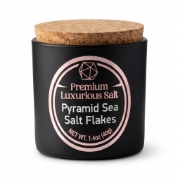 Salt Odyssey Pyramid Sea Salt Flakes 40g - Finishing Salt with Delicate Crunch | Greek Mediterranean Sea Salt in Glass Jar wi...