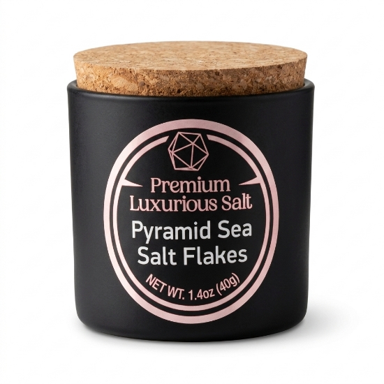 Salt Odyssey Pyramid Sea Salt Flakes 40g - Finishing Salt with Delicate Crunch | Greek Mediterranean Sea Salt in Glass Jar wi...