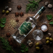 Varvayanni Ouzo Green 70cl - Soft Taste Greek Spirit 42% ABV | Plomari Lesvos Water, Anise Aperitif, Traditional Distillation...