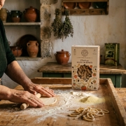 Maggiri Striftaria with Olive Paste & Tomato - Traditional Cretan Twisted Pasta, 250g | Vegan, Handmade in Heraklion, No Arti...