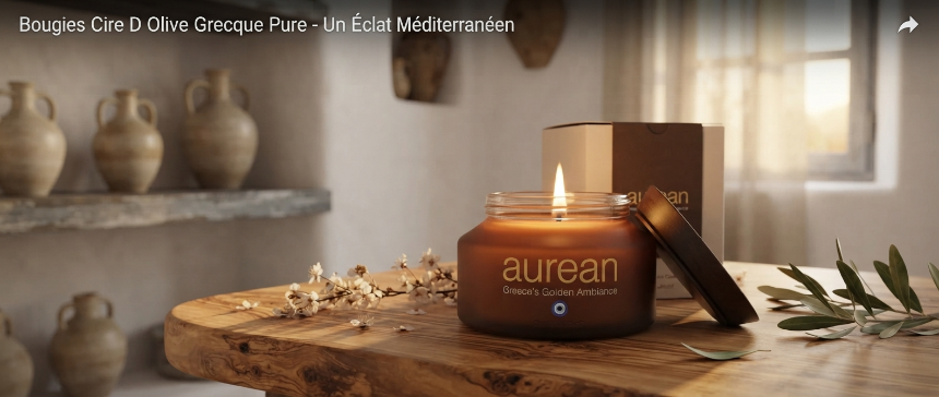 L'Art Subtil du Gifting : Les Bougies en Cire d'Olive Grecque Pure, Éclat d'un Luxe Authentique et Durable
