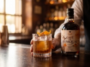 Lazaris Kumquat with Coffee - Greek Fruit Liqueur, 500ml shown as a close-up product detail